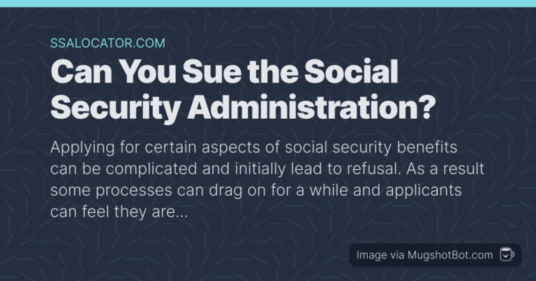 Can You Sue The Social Security Administration